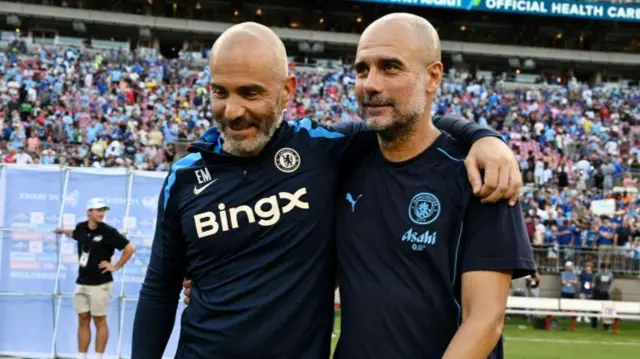 Enzo Maresca da Pep Guardiola
