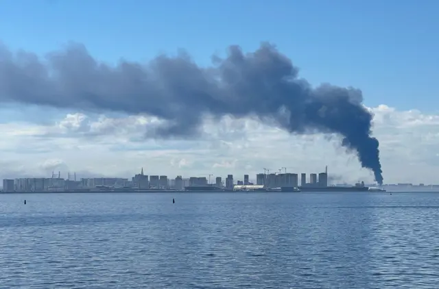 Дым над Санкт-Петербургом