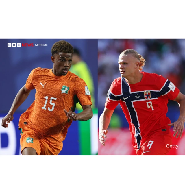 Amad Diallo face à Erling Haaland (Photomontage)