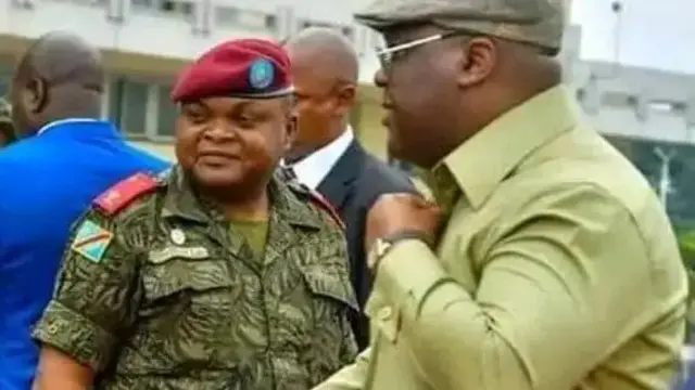 Perezida Tshisekedi hamwe na Gen Christian Tshiwewe