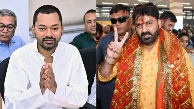 गायक पवन सिंह और निशांत कुमार