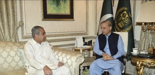 وزیراعظم محمد شہباز شریف سے وفاقی وزیر داخلہ سید محسن نقوی نے لاہور میں ہونے والی ملاقات