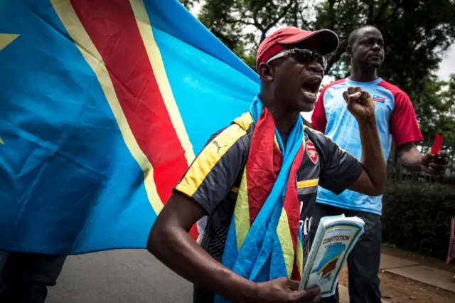 Picha ya zamani ya maandamano DRC