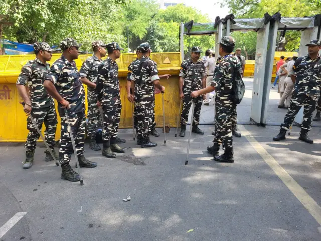 ఉదయం 9 గంటల సమయంలో జంతర్ మంతర్ వద్ద పరిస్థితి