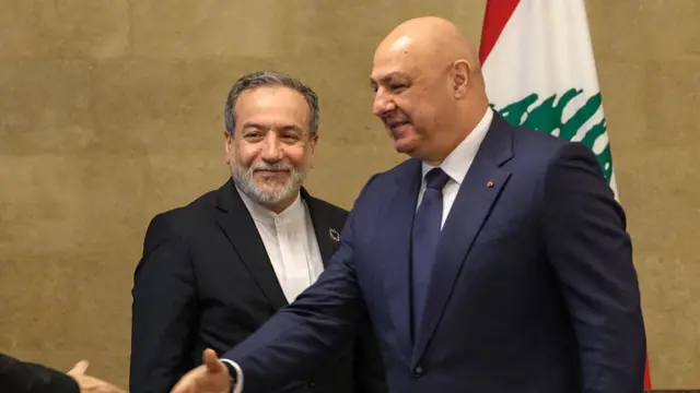لبنانی صدر جوزف عون اور ایرانی وزیر خارجہ عباس عراقچی