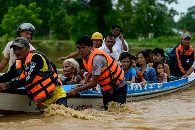 ၂၀၂၄ ခုနှစ်တုန်းက ပဲခူးမှာရေကြီးခဲ့တဲ့မြင်ကွင်း