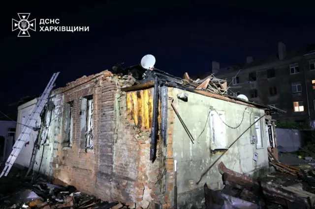 разрушенный дом в Харькове