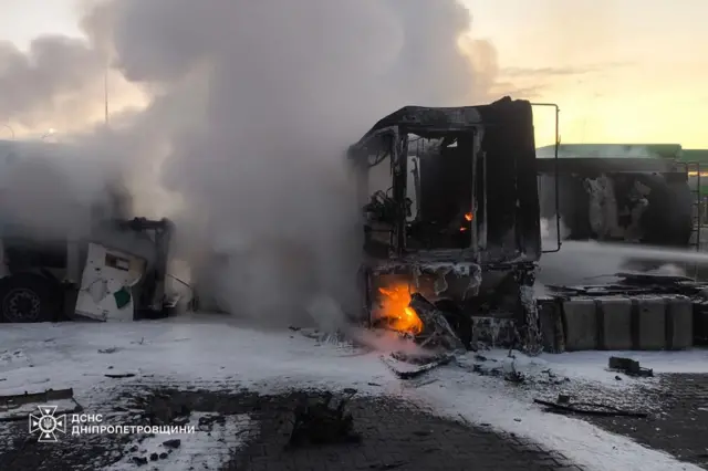 пожар на АЗС