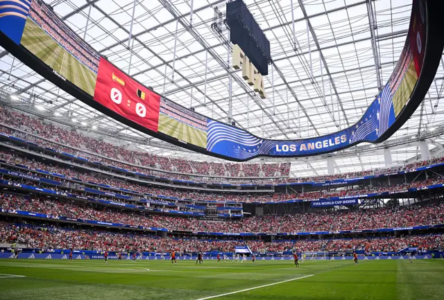 Una vista del estadio