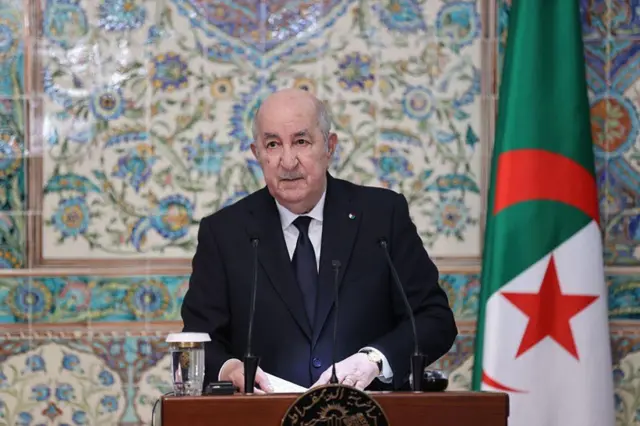Rais wa Algeria Abdelmadjid Tebboune