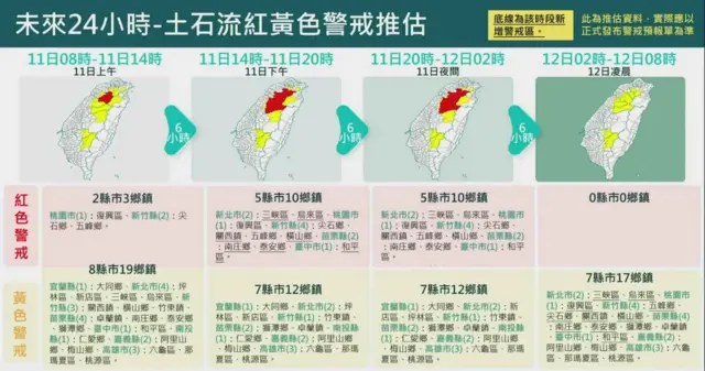 中央災害應變中心發布消息