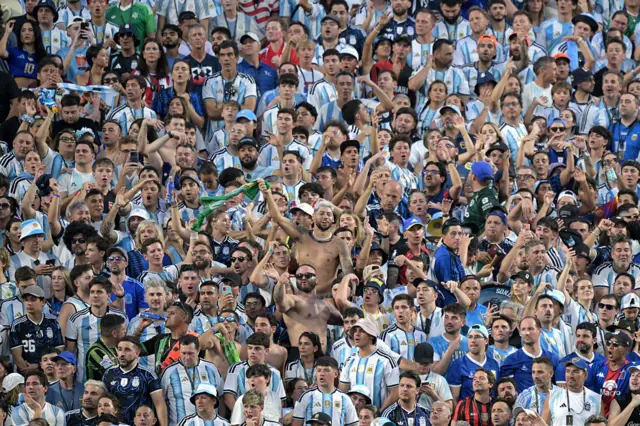 Hinchas argentinos