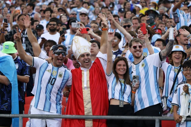 Hinchas argentinos