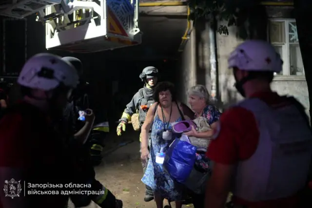 Последствия удара по Запорожью