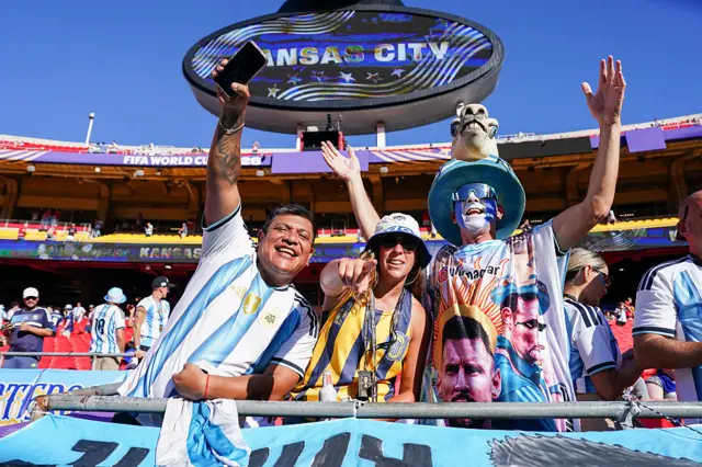 Hinchas argentinos en Kansas City
