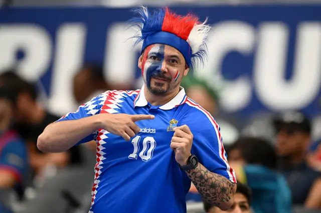 Un hincha de Francia