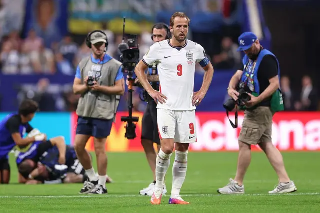 Harry Kane, decepcionado