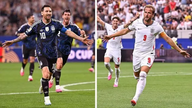 Messi e Kane, astros de Argentina e Inglaterra