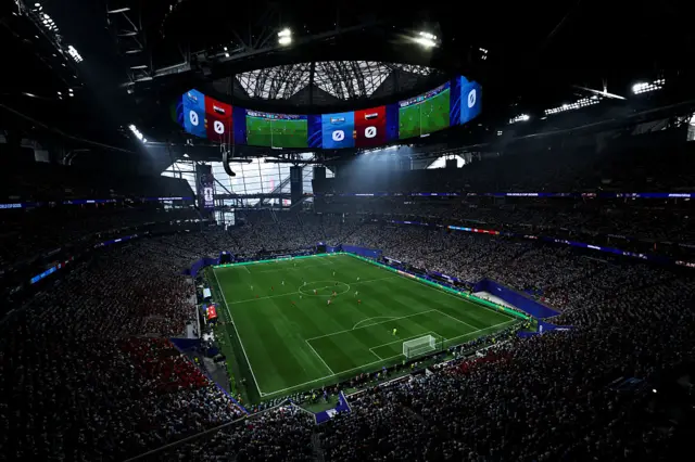 Una vista del estadio de Atlanta