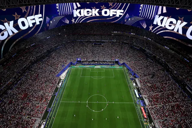 El inicio del partido