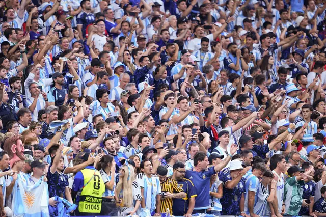 Hinchas argentinos