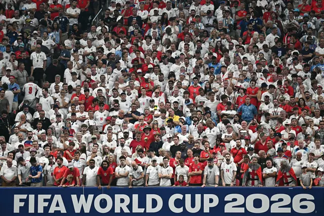 Hinchas de Inglaterra