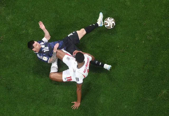 Seminfinal da Copa 2026 entre Inglaterra e Argentina