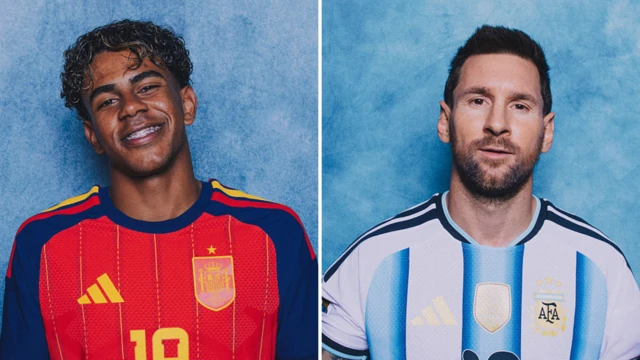 Lamine Yamal y Lionel Messi