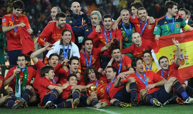 La victoire de l'Espagne à la Coupe du monde 2010