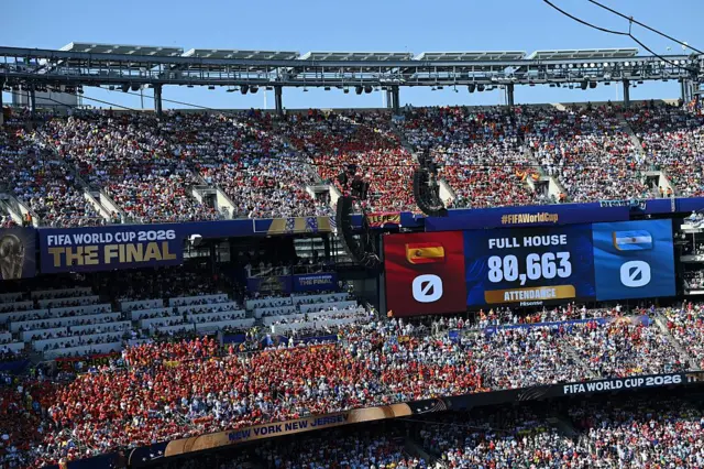Vista del estadio