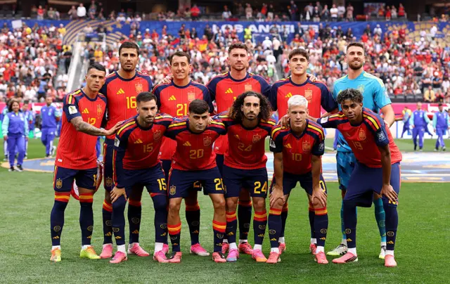 L'équipe nationale d'Espagne.