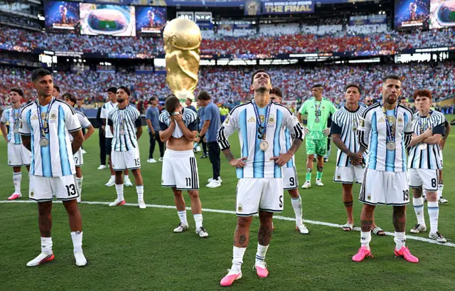 Argentina recibe medallas