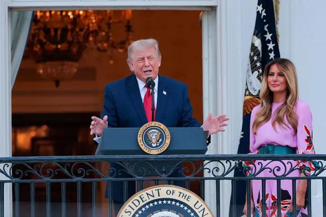Picha ya Donald Trump na Melania Trump