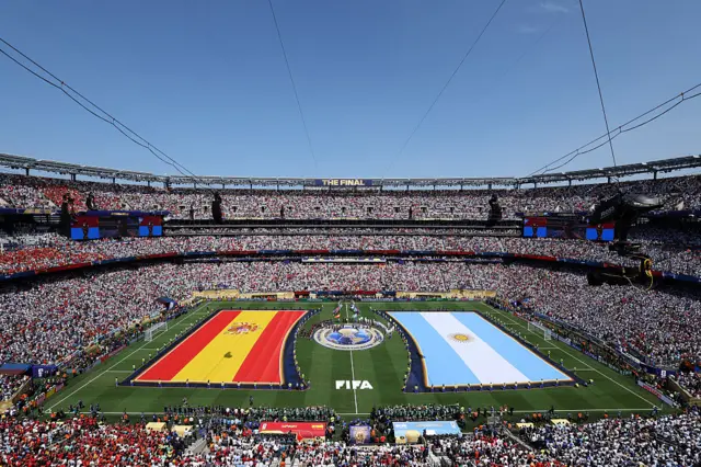 Una vista del estadio