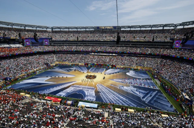 Una vista del estadio