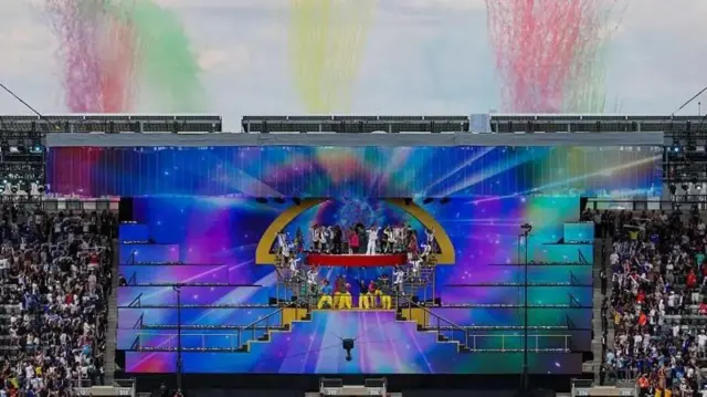 Espectáculo en el estadio