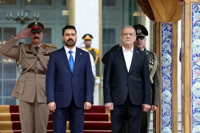 مسعود پزشکیان در کاخ سعدآباد در شمال تهران با نخست وزیر عراق دیدار کرد