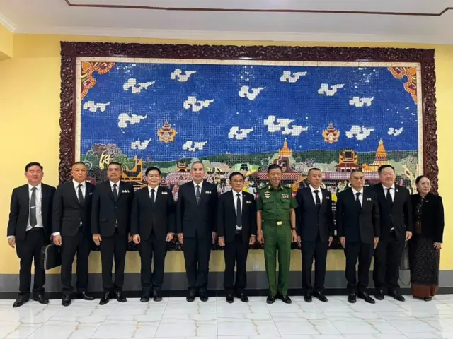 ဇူလိုင် ၂၅ ရက်က ထိုင်းကိုယ်စားလှယ်အဖွဲ့ နဲ့ နေပြည်တော် ပြည်ထဲရေးဝန်ကြီး၊ ဒုဝန်ကြီး တို့ နဲ့ တွေ့ဆုံမှု၎