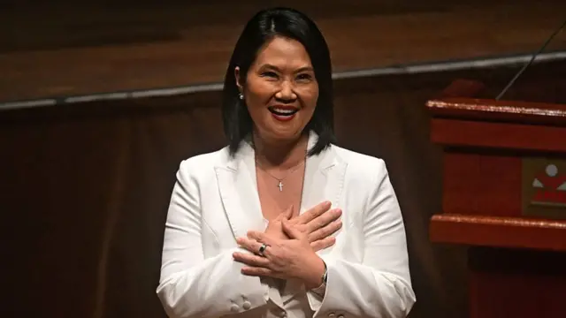 Keiko Fujimori en el Congreso.