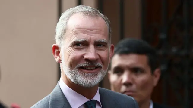 El rey de España, Felipe VI, participó en actos desde el 27 de julio.