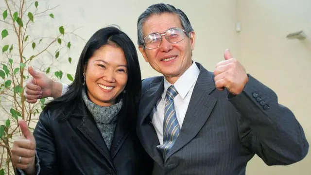 Keiko y Alberto Fujimori