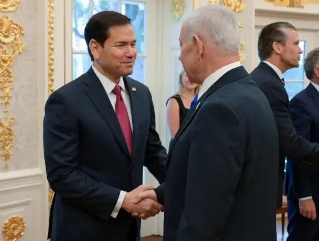Firaministan Isra'ila Benjamin Netanyahu da Sakataren Harkokin Wajen Amurka Marco Rubio sun gana a Fadar White House.