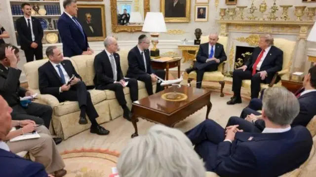 Kulanka Aqalka Cad ee Trump iyo Netanyahu