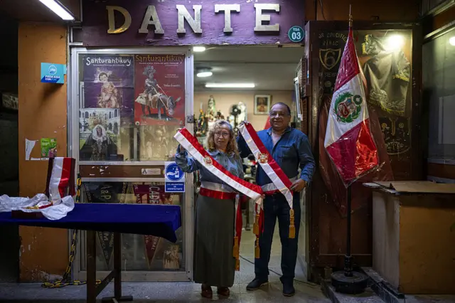 Lupita Bardales y Dante Grados