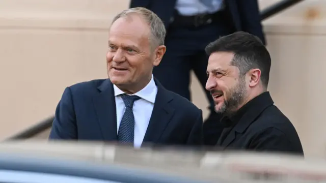 Дональд Туск и Владимир Зеленский