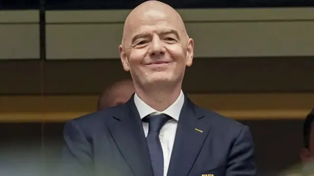 Gianni Infantino wuxuu ahaa madaxweynaha FIFA tan iyo bishii Febraayo 2016.