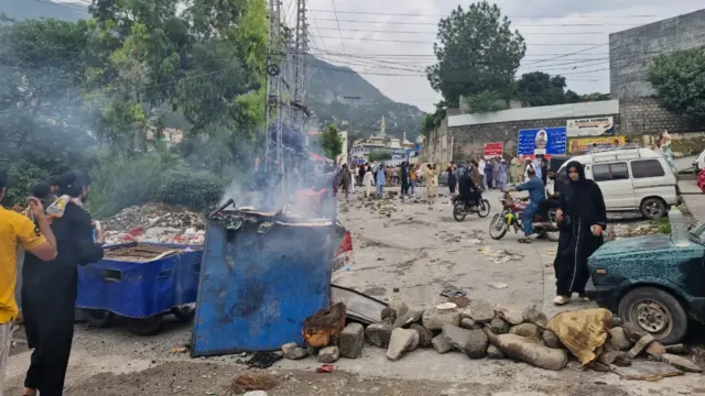 مظفر آباد میں احتجاج