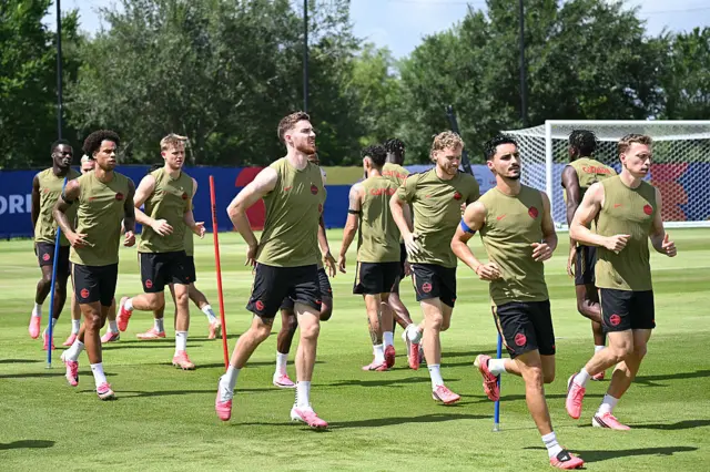 من تدريبات منتخب كندا قبل مواجهة المغرب