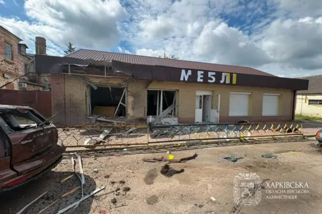 Последствия удара по Богодухову