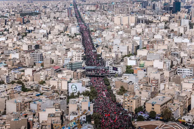 مراسم تشییع علی خامنهای در تهران